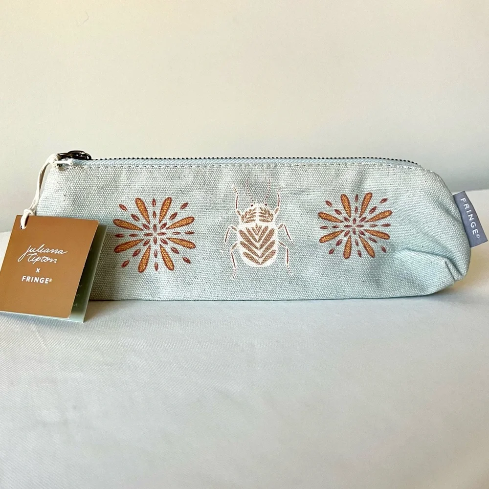 Fringe Studio Beetle Flat Bottom Pencil Pouch